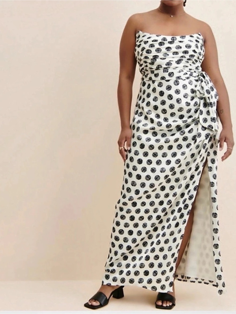 Hutch Strapless Polka Dot Dress